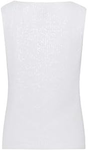 Топ с асимметричным кроем и блестками Anne Klein с бантом, 95% полиэстер, 5% эластан 11086394