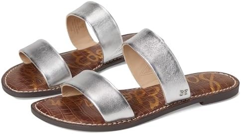 Сандалии женские Sam Edelman Gala из мягкой серебристой кожи, размер 7.5, широкие 11057049