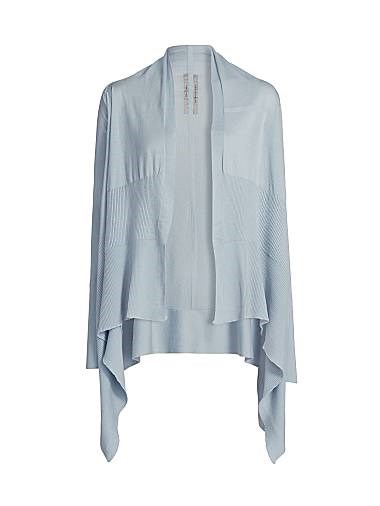 Тёплый кардиган Rick Owens из мягкой итальянской шерсти с асимметричным низом и свободным кроем 11010238