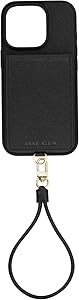 Anne Klein Чехол из экокожи Saffiano для Apple iPhone 16 Pro с отделением для карт и ремешком на запястье 11055931