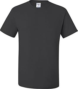 Мужская футболка Jerzees из смешанной ткани 5.6 oz 50/50 (29M) - Чёрный меланж, размер 2XL 10022292