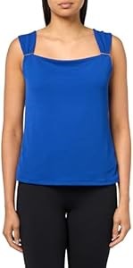 Женский топ Anne Klein из текстурированного трикотажа с квадратным вырезом и сборками на бретелях 11067262