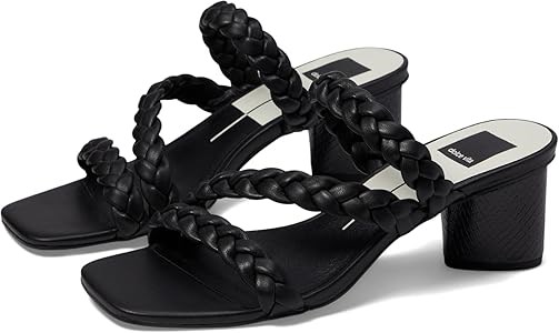 Элегантные сандалии Dolce Vita Zallie с открытым квадратным носком и текстурированным каблуком 11064441