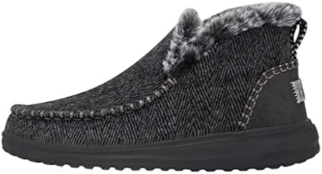 Женские ботинки Hey Dude Denny черные, размер 40 | Комфортная и легкая повседневная обувь 11047422