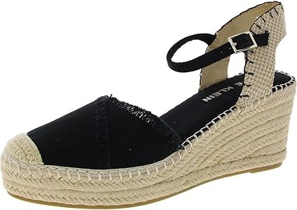 Сандалии Anne Klein из искусственной кожи с застежкой и эспадрильной подошвой 11064037