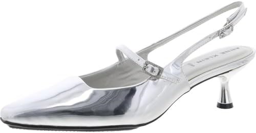 Туфли Anne Klein для женщин с эффектом лаковой кожи и стильным ремешком на каблуке 11070777