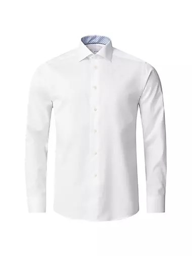 Eton Рубашка Slim-Fit из органического хлопка с длинными рукавами, пуговицами и медальоном 10041741