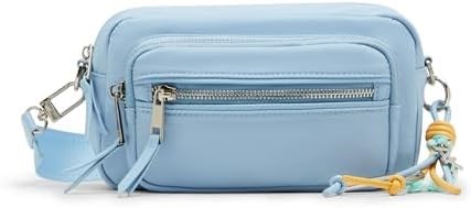 Anne Klein Женская камеральная сумка из нейлона с съемным ремешком, облачно-голубого цвета 11047851