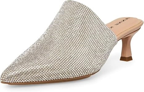 Туфли Anne Klein Impress с блестящими кристаллами и устойчивым каблуком 11067046