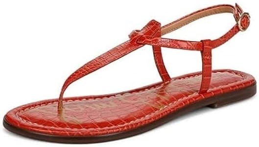 Сандалии Sam Edelman Gigi Terra оранжевые с ремешком на щиколотке и открытым носком 11096574