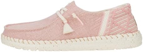 Розовые модные лоферы Hey Dude Wendy Funk Coastal Jute с комфортной стелькой и легкой подошвой, размер 37 11087382