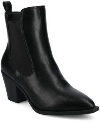 Journee Collection Женские ботинки Chelsea с западным дизайном и кубинским каблуком Rosemary для модных выходов 10022752