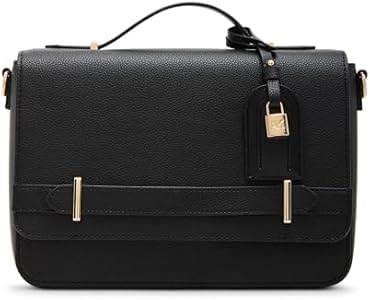 Anne Klein Универсальная и стильная черная сумка через плечо с ремешком и магнитной застежкой 11086849