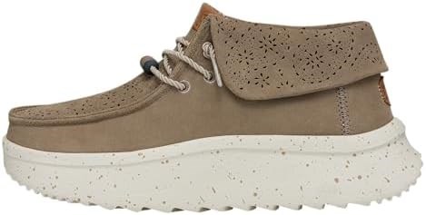 Hey Dude Замшевые ботинки Wendy Peak Fold - коричневые, с эластичными шнурками и легкой подошвой 11084276