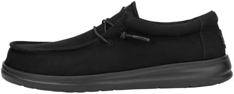 Кроссовки Hey Dude Wally Work Wide с канвасным верхом и легкой стелькой из пены с эффектом памяти, размер 8 11105388