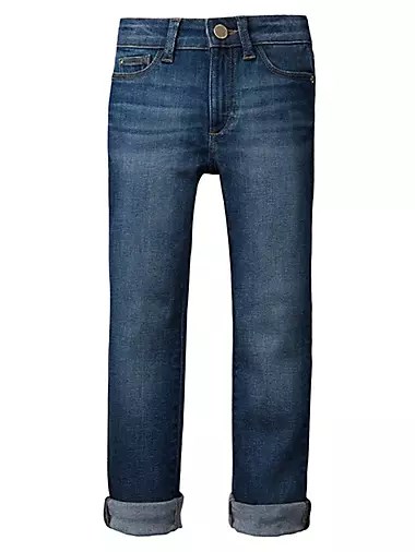 Джинсы Chloe от Dl1961 из мягкого стрейчевого денима для молодёжи с застёжкой на молнии и пуговицей 10044100