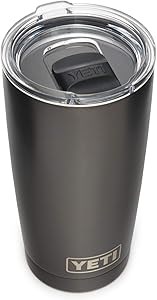 Yeti Термостакан 20 унций из нержавеющей стали с вакуумной изоляцией и магнитной крышкой, графитовый 11065455