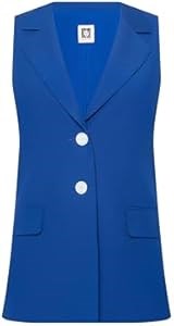 Костюм Anne Klein для женщин из льна с вырезом и двумя пуговицами, 55% лён и 45% вискоза 11063088