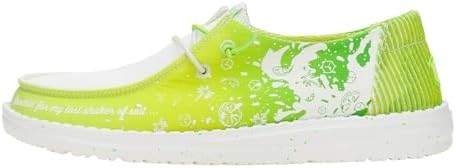 Женские лоферы Hey Dude Wendy Margaritaville 2 с эластичными шнурками и гибким носком для комфорта 11066344