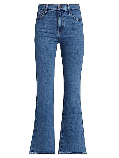 Джинсы с завышенной талией The Icon из эластичного денима с клешем, 5 карманов, бренд Frame 11010390