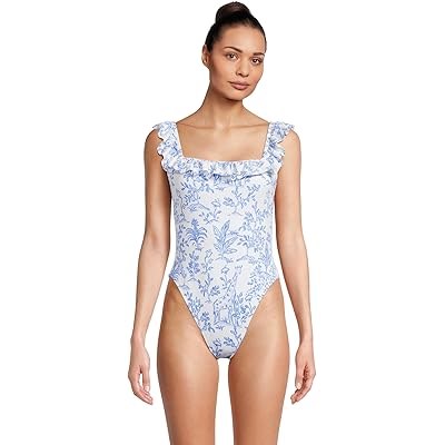 Купальник Aemma Ruffle с цветочным принтом от Lilly Pulitzer, 81% нейлон, 19% спандекс 11038759