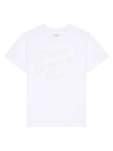 Футболка Maison Givenchy с коротким рукавом из 100% хлопка и вышивкой Maison Givenchy Paris 11025444