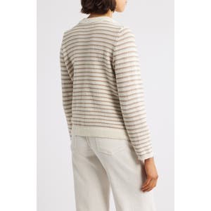 Кардиган с полосками Piera от BeachLunchLounge, с накладными карманами, 65% полиэстер, 35% хлопок 10045109