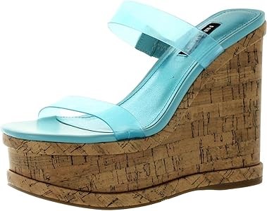 Женские сандалии на танкетке Nine West Rapps с резиновой подошвой и облегчённой конструкцией 11069173