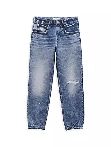 Хлопковые молодёжные джоггеры Mini Miramar от Rag &amp, Bone с резинкой на талии и спортивным покроем 10043949