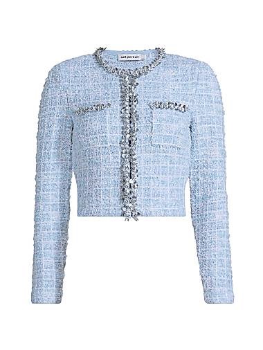 Self-Portrait Check Knit Lady Jacket 11030073