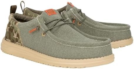 Легкие и дышащие кроссовки Hey Dude Wally Funk Hunt Camo Olive 11044198