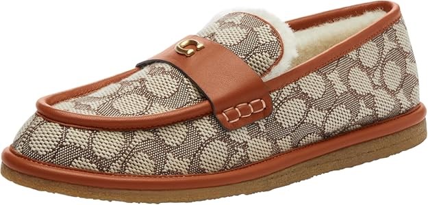 Женские замшевые мокасины COACH Forest Slipper с резиновой подошвой для уютного осеннего образа 11045048