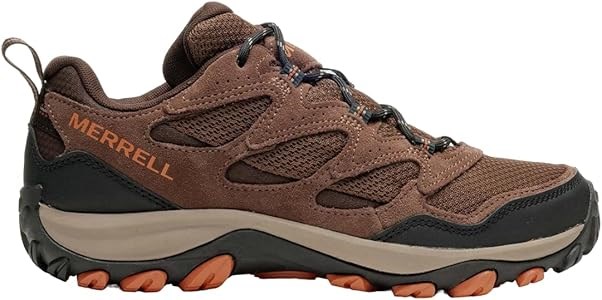 Мужские ботинки для хайкинга Merrell с кожаным верхом и резиновой подошвой на шнуровке 11063738