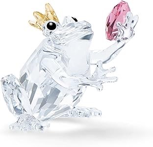 Swarovski Фигурка лягушонка с кристаллами, 245 граней, изысканный подарок, не игрушка, 3,2 x 3,5 x 3,5 см 11066497