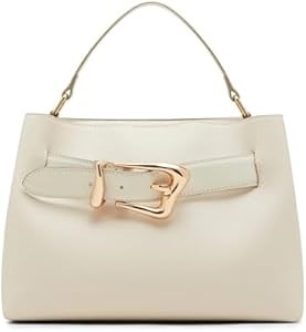 Anne Klein Прочная сумка-бакет с клапаном и ручной изогнутой пряжкой, с полиэстеровой подкладкой 11099794