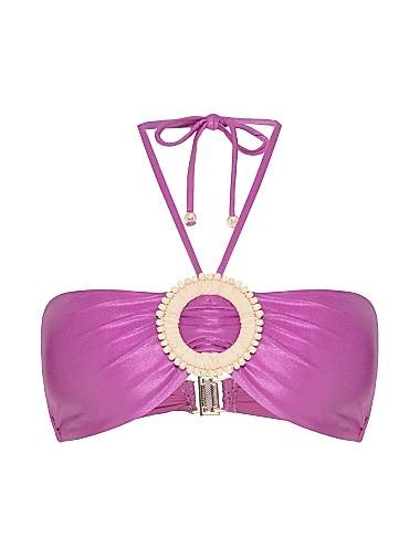 Металлический блеск бюстгальтера бикини Groovy от PatBO с съемными чашками и средней степенью покрытия 10046298