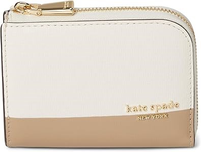 Kate Spade New York Кожаный кардхолдер на молнии из сафьяновой кожи с внутренней отделкой из фаял 11068802
