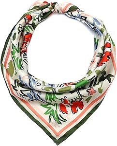 Kate Spade New York Стильный легкий женский квадратный шелковый шарф Coastal Scene для модного образа 11094945