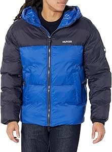 Молодёжная стёганая куртка Tommy Hilfiger с центральной застёжкой-молнией и капюшоном для комфортного стиля 11083938