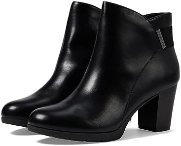 Черные ботинки Anne Klein Roselyn 6.5 M с каблуком 7.6 см и боковой молнией 11096365