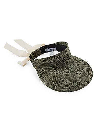 Eugenia Kim Кепка из конопли и хлопка с логотипом из 14К золота, ширина козырька 11,4 см 10043301