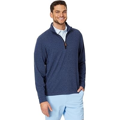 Лонгслив с высоким воротником и молнией Calm Water от Vineyard Vines, выполненный из 65% переработанного полиэстера 11038795