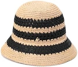 Kate Spade New York Женская стильная шляпа-клош с полосками для лета, 100% вискоза 11075913