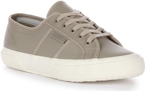 Кроссовки Superga 2750 TUMBLED LEATHER с кожаным верхом и резиновой подошвой для комфортных прогулок 11092751