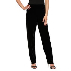 Удобные бархатные брюки Slim от Alex Evenings с частичной подкладкой, состоящей из 90% полиэстера и 10% спандекса 10044491