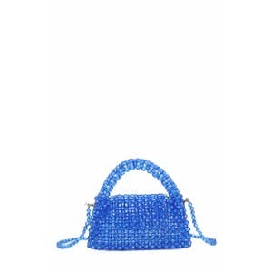 Moda Luxe Вечерняя сумка Dolly из прочного пластика с бусинами и верхней ручкой, открытой застежкой и незастеленным внутренним отделением 10044849