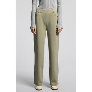 Weekend Los Angeles Штаны Genevieve из смеси хлопка с высокой талией и прямыми штанинами, 80% хлопка 10045903