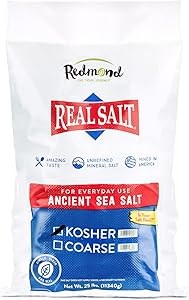 Redmond Морская соль Real - Натуральная, Неочищенная, Безглютеновая, Кошерная, 11,3 кг 11062327