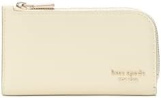 Kate Spade New York Женский сафьяновый кожаный кошелек кремового цвета, защищенный от царапин, компактного размера 11075968