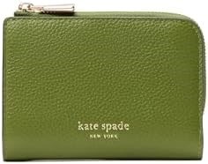 Kate Spade New York Кожаный бумажник на молнии из фактурной кожи в стиле мульти-джунгли с внутренней отделкой из переработанного полиэстера 11049222